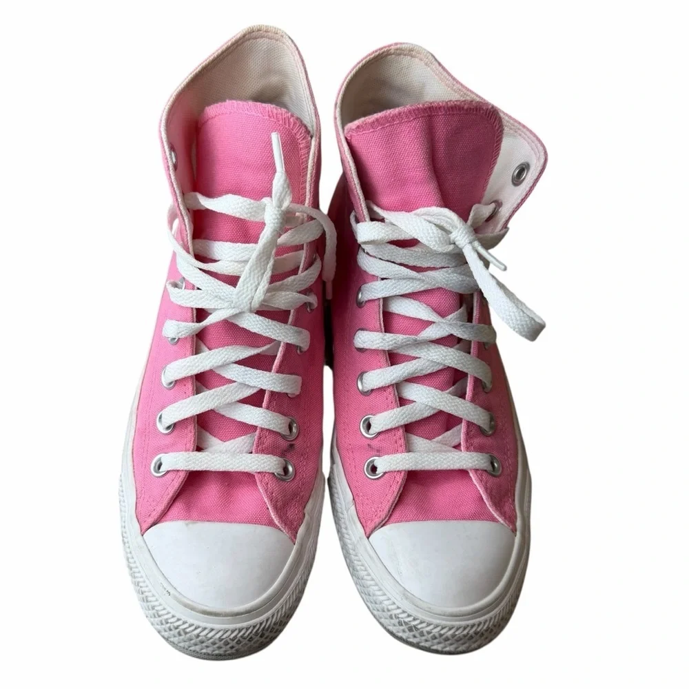 Converse Chuck Taylor All Star High Top Pink Canvas Women’s 8.5 classic sneaker - Picture 6 of 6
